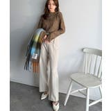 透け感で魅せる、秋の上品レイヤード。プチハイネック花柄レースメロウトップス | Classical Elf | 詳細画像18