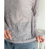 透け感で魅せる、秋の上品レイヤード。プチハイネック花柄レースメロウトップス | Classical Elf | 詳細画像34