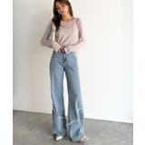 ほどよい透け感が大人上品。総柄シアーレーストップス(長袖) | Classical Elf  | 詳細画像27 