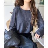 ほどよい透け感が大人上品。総柄シアーレーストップス(長袖) | Classical Elf  | 詳細画像31 