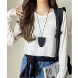 ほどよい透け感が大人上品。総柄シアーレーストップス(長袖) | Classical Elf  | 詳細画像3 