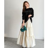 ラクして華やぐ主役級。ガーデンコア3段ティアードスカート（ロング丈） | Classical Elf  | 詳細画像3 