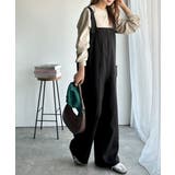 高見え大人サロペット。サイドポケットデザインハイウエストサロペット | Classical Elf | 詳細画像7