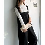 高見え大人サロペット。サイドポケットデザインハイウエストサロペット | Classical Elf | 詳細画像8