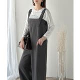 高見え大人サロペット。サイドポケットデザインハイウエストサロペット | Classical Elf | 詳細画像15