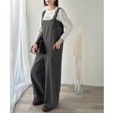 高見え大人サロペット。サイドポケットデザインハイウエストサロペット | Classical Elf | 詳細画像16