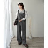 高見え大人サロペット。サイドポケットデザインハイウエストサロペット | Classical Elf | 詳細画像18