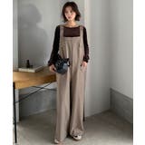 高見え大人サロペット。サイドポケットデザインハイウエストサロペット | Classical Elf | 詳細画像19