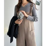 高見え大人サロペット。サイドポケットデザインハイウエストサロペット | Classical Elf | 詳細画像23