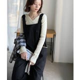 高見え大人サロペット。サイドポケットデザインハイウエストサロペット | Classical Elf | 詳細画像1