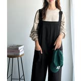 高見え大人サロペット。サイドポケットデザインハイウエストサロペット | Classical Elf | 詳細画像6