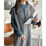 チャコール | フェイクウールハーフジップオールインワン | Classical Elf 