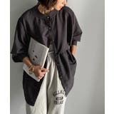 揺れるケープで魅せる、大人の上品スタイル。ペプラムケープシャツ（長袖） | Classical Elf  | 詳細画像8 