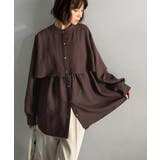 揺れるケープで魅せる、大人の上品スタイル。ペプラムケープシャツ（長袖） | Classical Elf  | 詳細画像11 