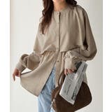 揺れるケープで魅せる、大人の上品スタイル。ペプラムケープシャツ（長袖） | Classical Elf  | 詳細画像16 