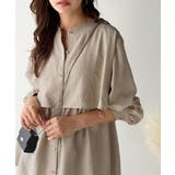 揺れるケープで魅せる、大人の上品スタイル。ペプラムケープシャツ（長袖） | Classical Elf  | 詳細画像19 