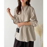 揺れるケープで魅せる、大人の上品スタイル。ペプラムケープシャツ（長袖） | Classical Elf  | 詳細画像21 