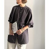 揺れるケープで魅せる、大人の上品スタイル。ペプラムケープシャツ（長袖） | Classical Elf  | 詳細画像4 