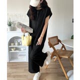 シンプルだけど、襟元に大人の抜け感。ハーフジップオールインワン | Classical Elf  | 詳細画像7 