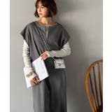 シンプルだけど、襟元に大人の抜け感。ハーフジップオールインワン | Classical Elf  | 詳細画像10 