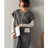 シンプルだけど、襟元に大人の抜け感。ハーフジップオールインワン | Classical Elf  | 詳細画像11 