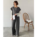 シンプルだけど、襟元に大人の抜け感。ハーフジップオールインワン | Classical Elf  | 詳細画像15 