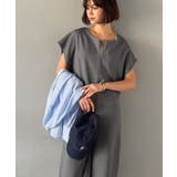 シンプルだけど、襟元に大人の抜け感。ハーフジップオールインワン | Classical Elf  | 詳細画像20 