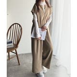 シンプルだけど、襟元に大人の抜け感。ハーフジップオールインワン | Classical Elf  | 詳細画像27 