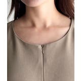 シンプルだけど、襟元に大人の抜け感。ハーフジップオールインワン | Classical Elf  | 詳細画像30 