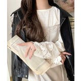 手元から華やぐ♪シーズンムード抜群、袖フラワーレース起毛トップス | Classical Elf | 詳細画像5