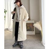 ゆるっとダボっと大人の抜け感♪あたたか機能性アウター◎襟付き中綿ロングコート | Classical Elf | 詳細画像10