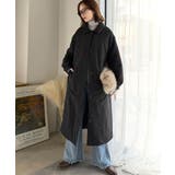 ゆるっとダボっと大人の抜け感♪あたたか機能性アウター◎襟付き中綿ロングコート | Classical Elf | 詳細画像21