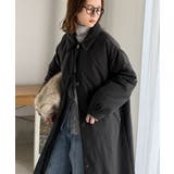 ゆるっとダボっと大人の抜け感♪あたたか機能性アウター◎襟付き中綿ロングコート | Classical Elf | 詳細画像22