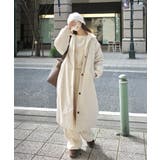 ゆるっとダボっと大人の抜け感♪あたたか機能性アウター◎襟付き中綿ロングコート | Classical Elf | 詳細画像3