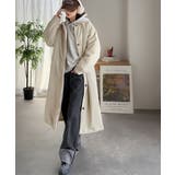 ゆるっとダボっと大人の抜け感♪あたたか機能性アウター◎襟付き中綿ロングコート | Classical Elf | 詳細画像7