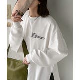 ベーシックに今っぽバランスの“余裕”をプラス。綿100％胸刺繍入りロンT | Classical Elf  | 詳細画像12 