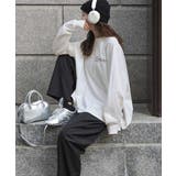 ベーシックに今っぽバランスの“余裕”をプラス。綿100％胸刺繍入りロンT | Classical Elf  | 詳細画像5 