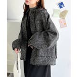 羽織るだけで華やかな存在感♪ポケットデザインコクーンツイードオーバーサイズジャケ… | Classical Elf  | 詳細画像9 