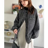 羽織るだけで華やかな存在感♪ポケットデザインコクーンツイードオーバーサイズジャケ… | Classical Elf  | 詳細画像15 