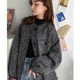 羽織るだけで華やかな存在感♪ポケットデザインコクーンツイードオーバーサイズジャケ… | Classical Elf  | 詳細画像17 