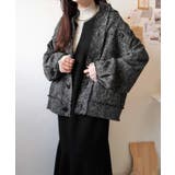 羽織るだけで華やかな存在感♪ポケットデザインコクーンツイードオーバーサイズジャケ… | Classical Elf  | 詳細画像1 