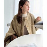 羽織るだけで華やかな存在感♪ポケットデザインコクーンツイードオーバーサイズジャケ… | Classical Elf  | 詳細画像38 