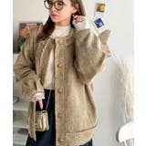 羽織るだけで華やかな存在感♪ポケットデザインコクーンツイードオーバーサイズジャケ… | Classical Elf  | 詳細画像45 