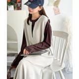 着回し抜群、一枚でフェミニンな抜け感をプラス♪キーネックダンボールロングワンピー… | Classical Elf | 詳細画像19