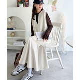 着回し抜群、一枚でフェミニンな抜け感をプラス♪キーネックダンボールロングワンピー… | Classical Elf | 詳細画像20