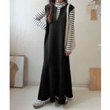 着回し抜群、一枚でフェミニンな抜け感をプラス♪キーネックダンボールロングワンピー… | Classical Elf | 詳細画像23