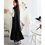 着回し抜群、一枚でフェミニンな抜け感をプラス♪キーネックダンボールロングワンピー… | Classical Elf | 詳細画像30