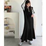 着回し抜群、一枚でフェミニンな抜け感をプラス♪キーネックダンボールロングワンピー… | Classical Elf | 詳細画像35