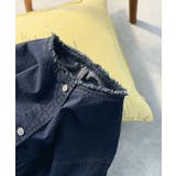 フリンジ×デニムの最強コンビ！綿100％ペプラムノーカラーデニムジャケット | Classical Elf  | 詳細画像43 