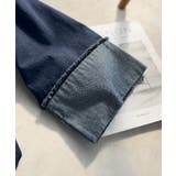 フリンジ×デニムの最強コンビ！綿100％ペプラムノーカラーデニムジャケット | Classical Elf  | 詳細画像47 